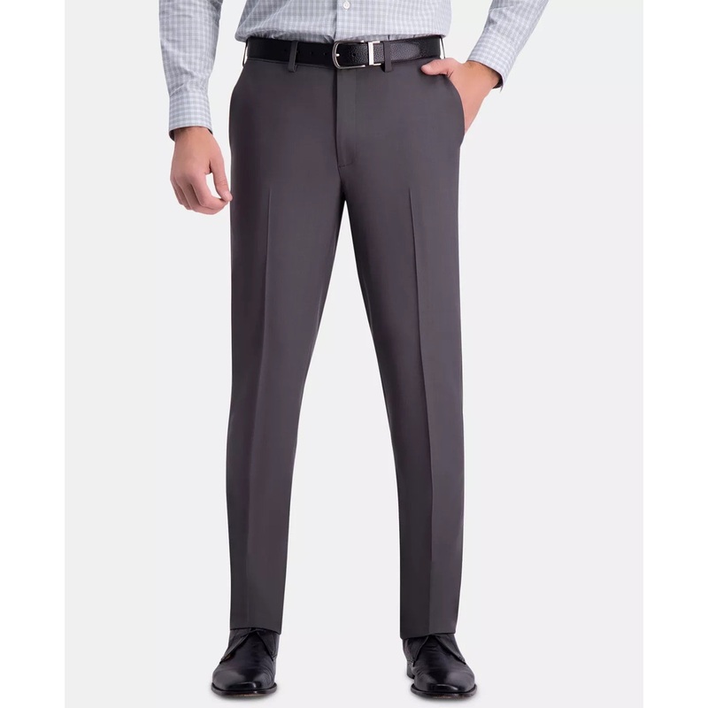 Haggar Men's Comfort Slim-Fit Dress Pants - Dark Grey 30 x 32