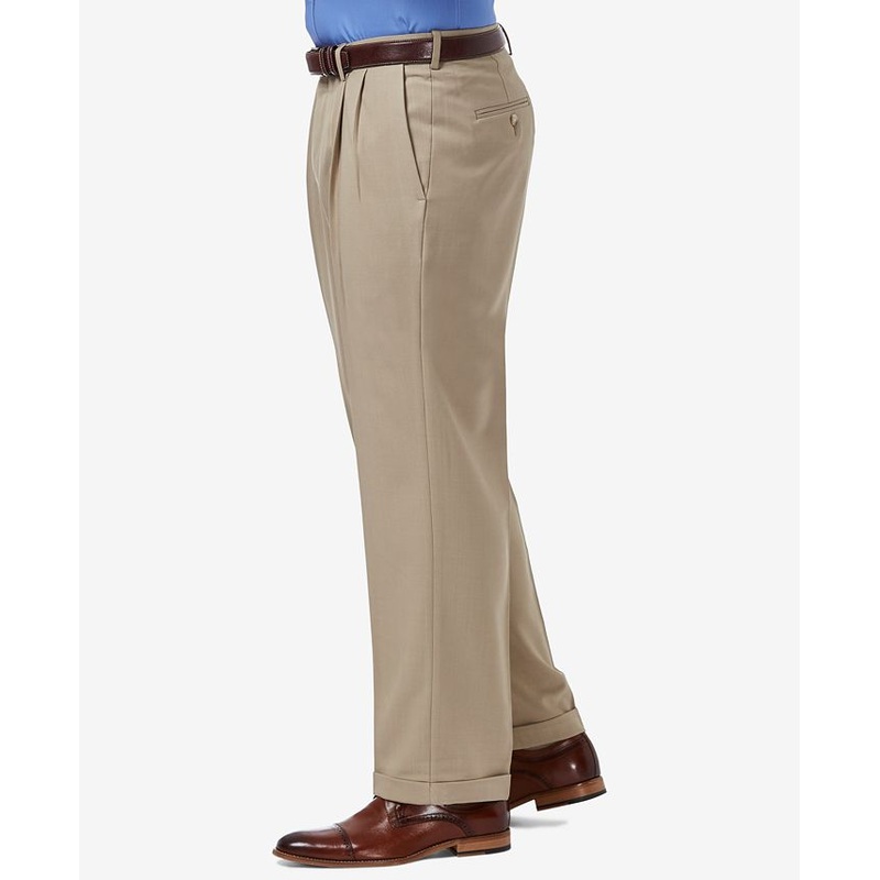 Haggar Men's Premium Comfort Stretch Dress Pants - Dark Chocolate 36 x 32