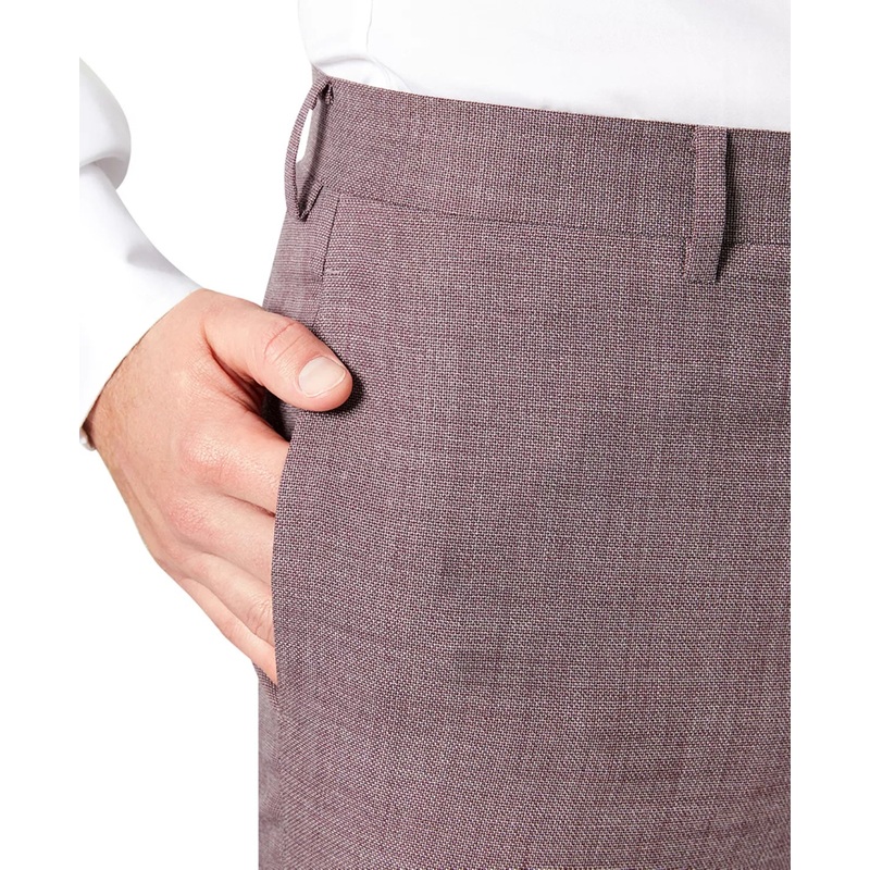 Tallia Men's Plaid Wool Blend Sportcoat Plum 38S
