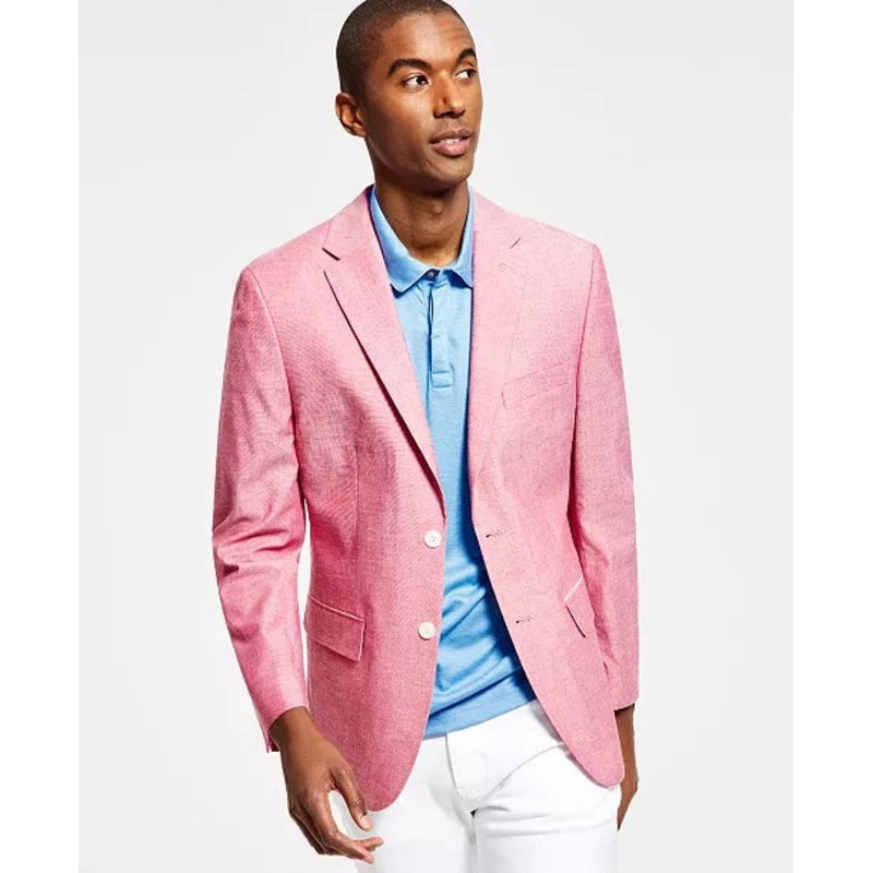 Tommy Hilfiger Modern Fit Cotton Sport Coat Rose 42R