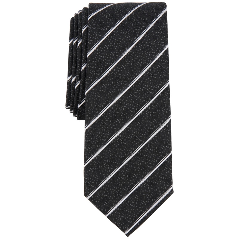 Alfani Men's Jacobus Stripe Necktie Black