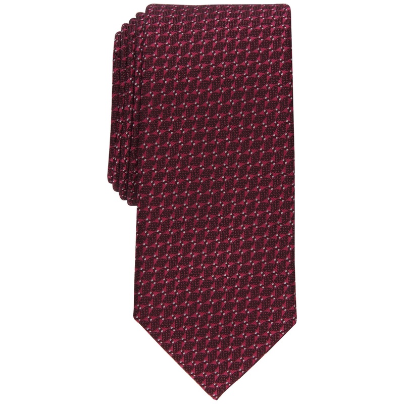 Alfani Men's Millbrook Slim Necktie Burgundy Red