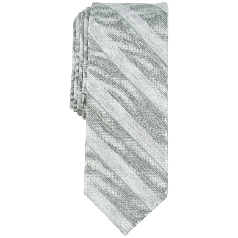 Bar Iii Men's Gable Stripe Tie Sage Green Necktie