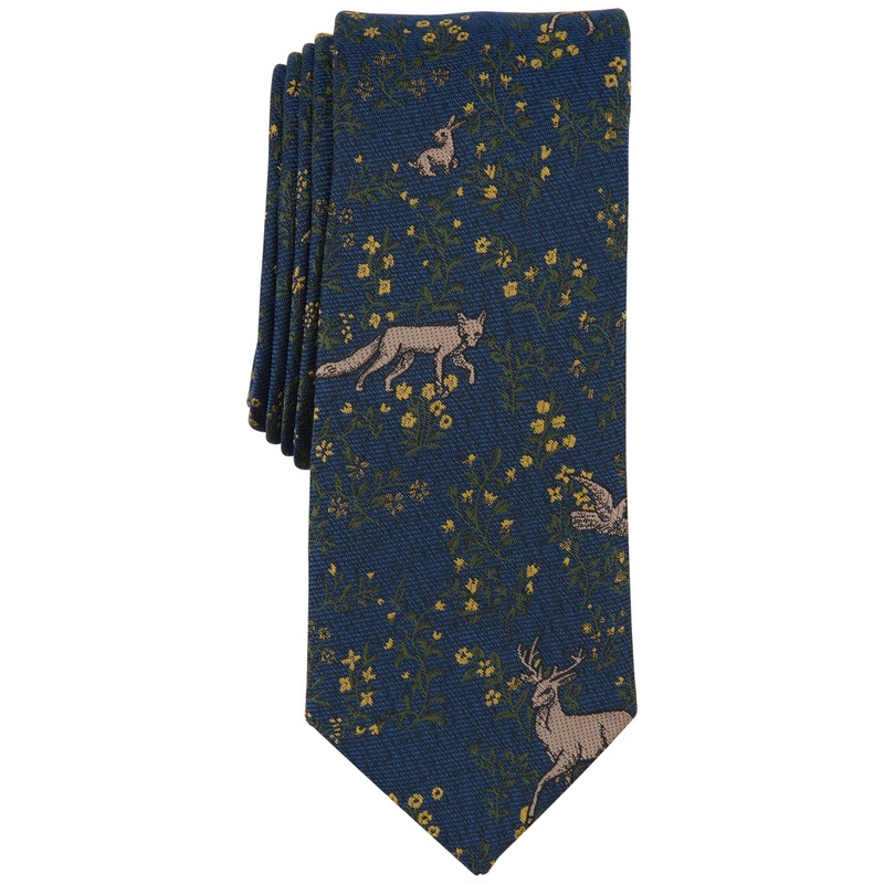 Bar III Men's Leawood Neat Tie Hunter Green