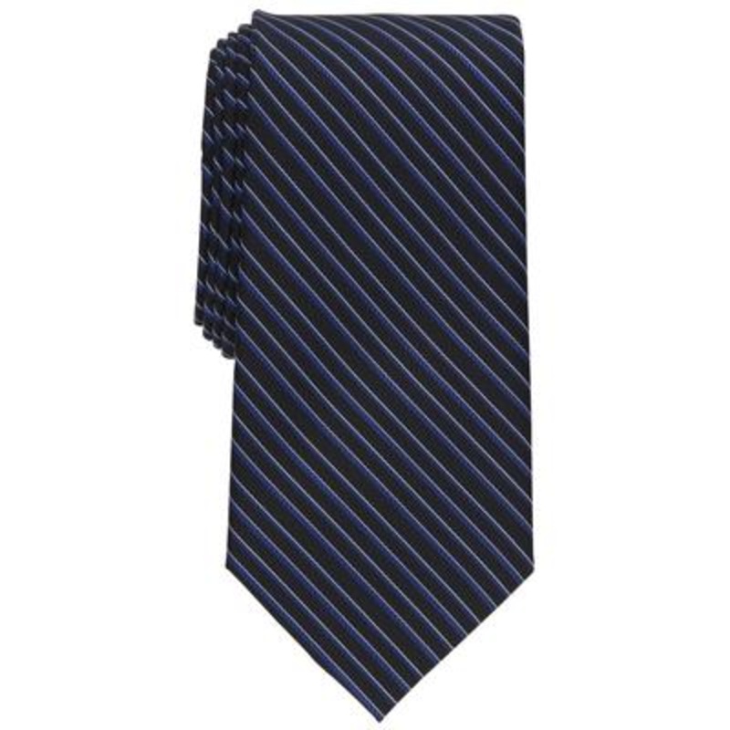 Club Room Men's Watts Black Striped Tie