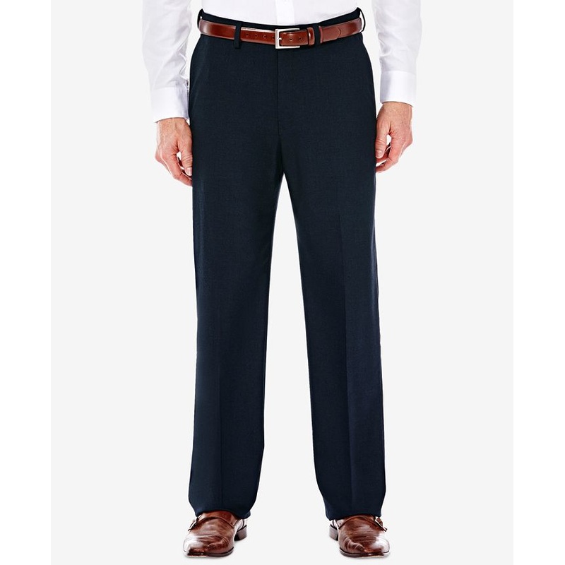 Haggar J.M. Men's Classic Fit Sharkskin Navy Suit Pants 34 x 30
