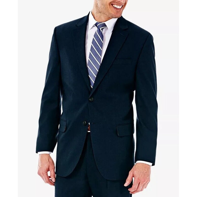 Haggar J.M. Men's Stretch Sharkskin Suit Jacket - Dark Navy 44R