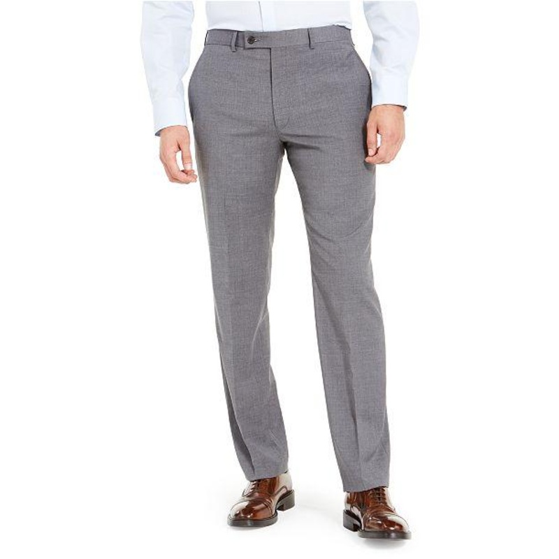 Lauren Ralph Lauren Classic-Fit UltraFlex Flannel Wool Dress Pants 32 x 32 Grey