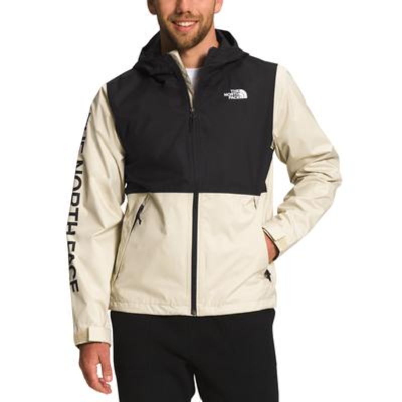 The North Face Printed Novelty Millerton Jacket Gravel Black  Beige Xxl