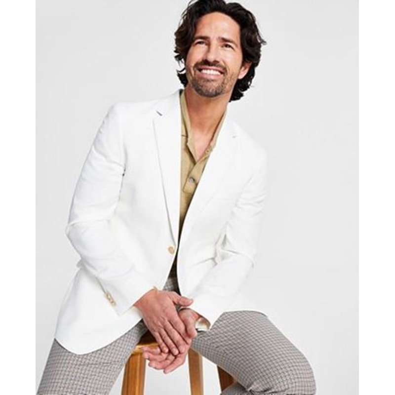 Tommy Hilfiger Men's Modern-Fit White Sport Coat 36R
