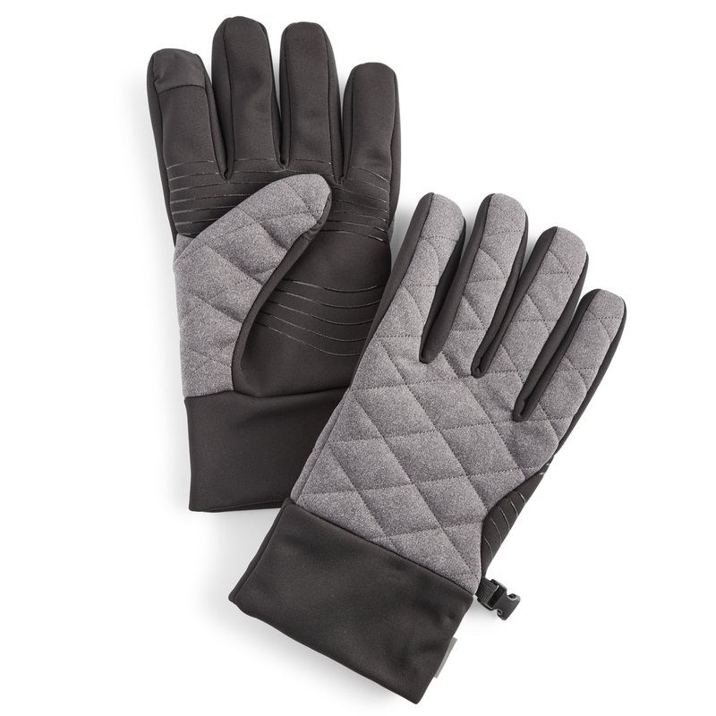 Alfani Men's Heavy weight Tech Gloves Dark Gray Large / XL