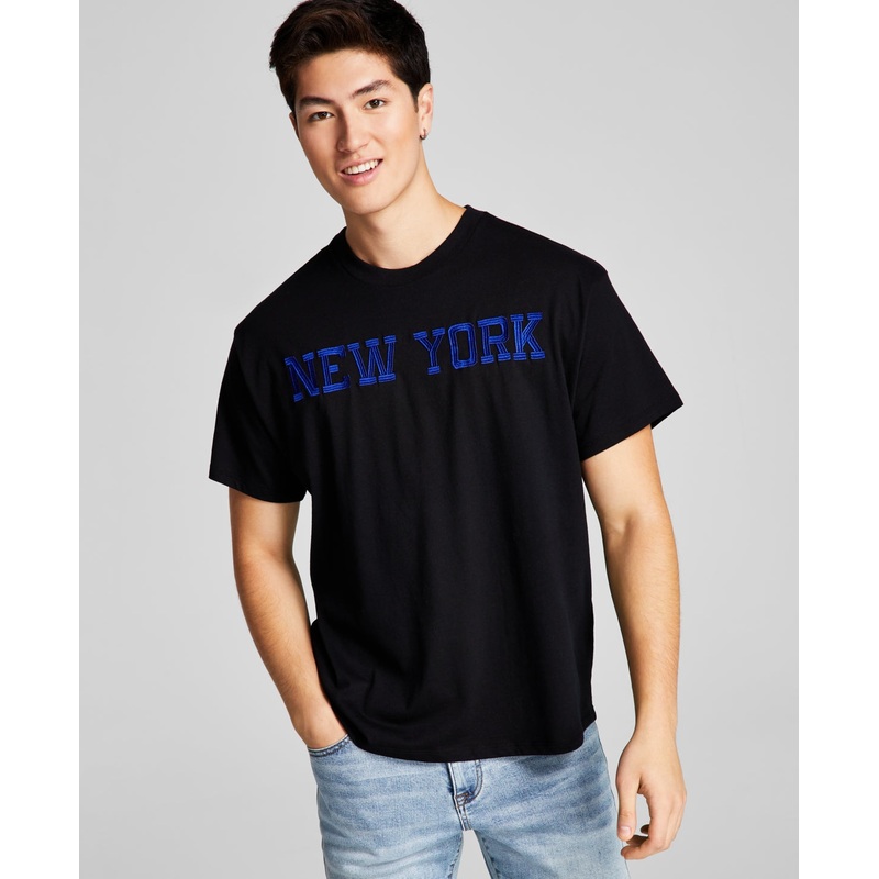 And Now This La Men's Oversized Black Crewneck Tshirt Small