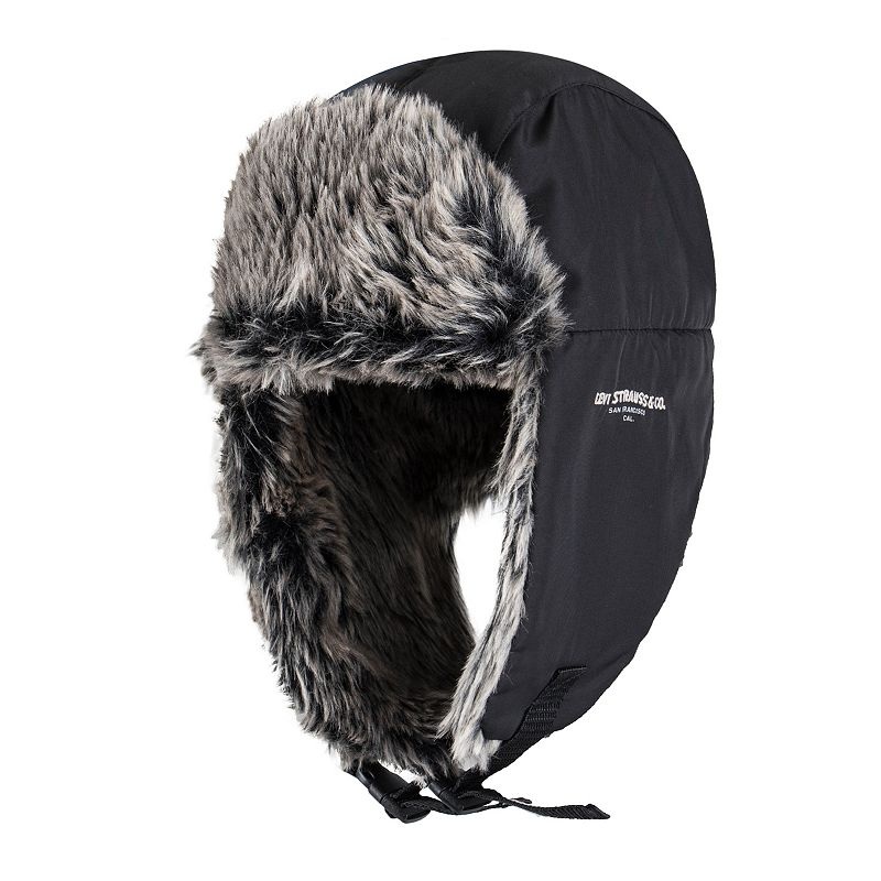 Levi's Men's Water Resistant Trapper Hat  Black