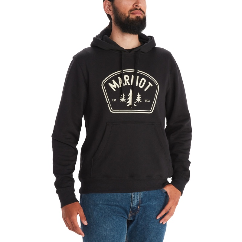 Marmot Mens Three Pines Hoodie Black Medium