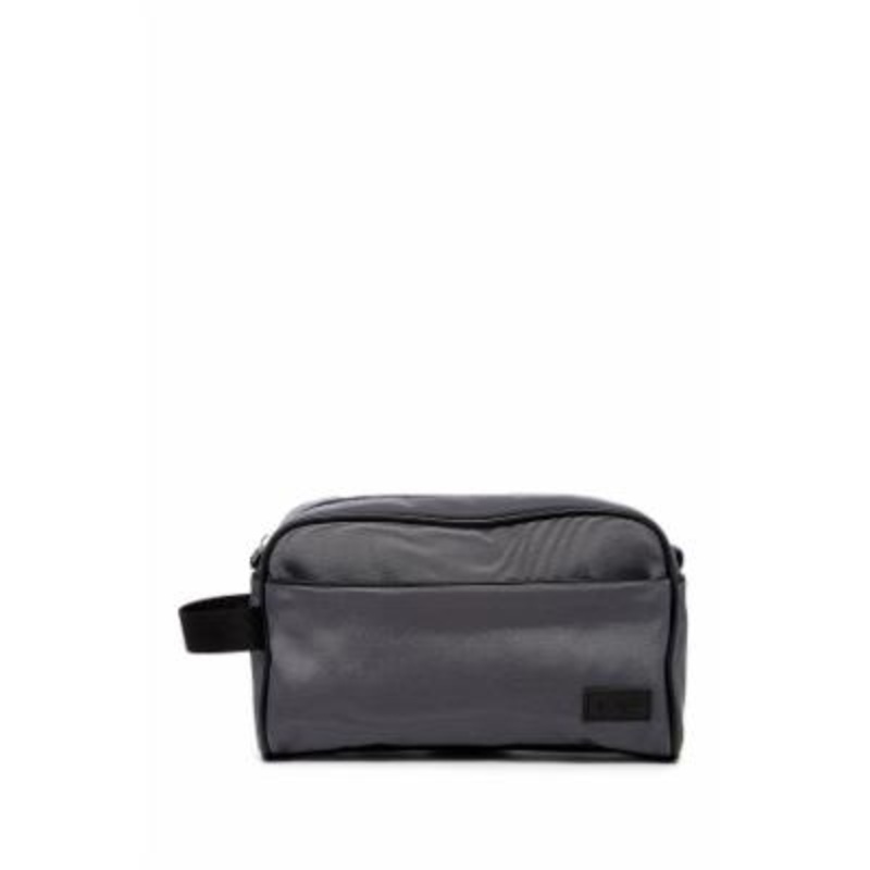 Original Penguin Men's Gray Fuax leather Travel Kit Bag