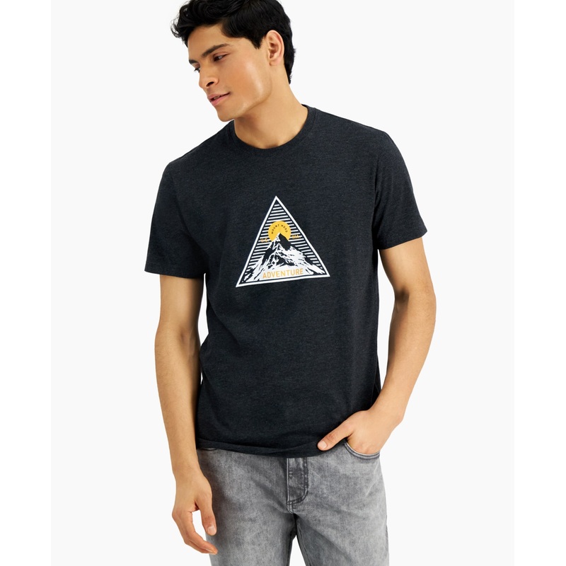 Sun + Stone Men's Mount Hood Adventure Tshirt Black Xxl