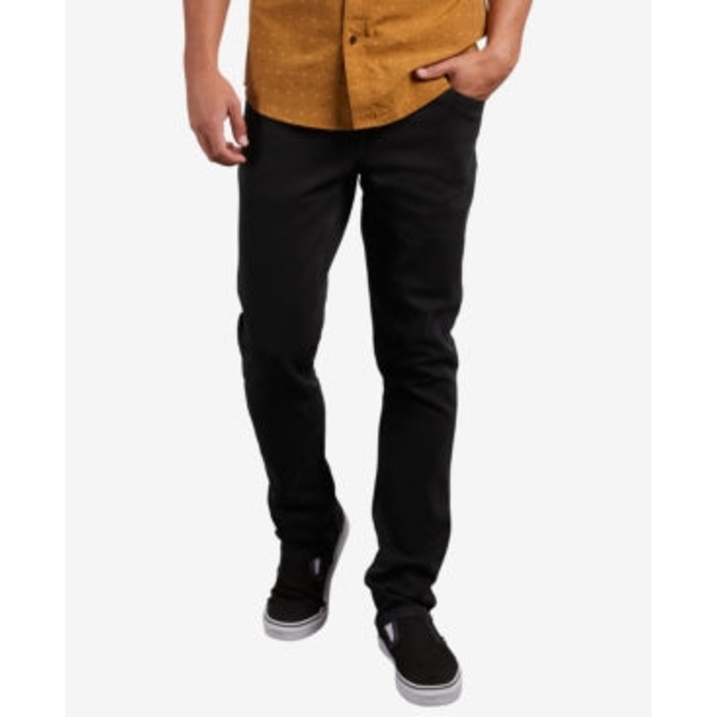 Volcom Men's Vorta Denim Black Jeans 34X30