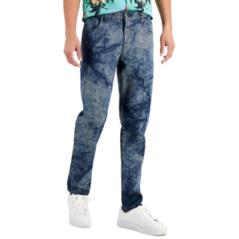 International Concepts Mens Blue Stretch Denim Jeans 30W Dark Blue
