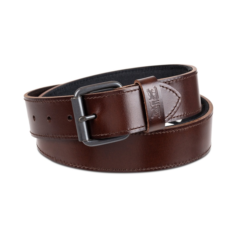 Levi's Men's Classic Leather Workwear Belt Brown Large