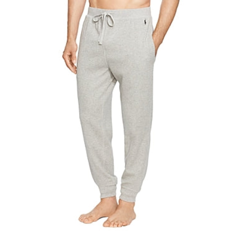 Polo Ralph Lauren Waffle Jogger Pants Heather Grey Small
