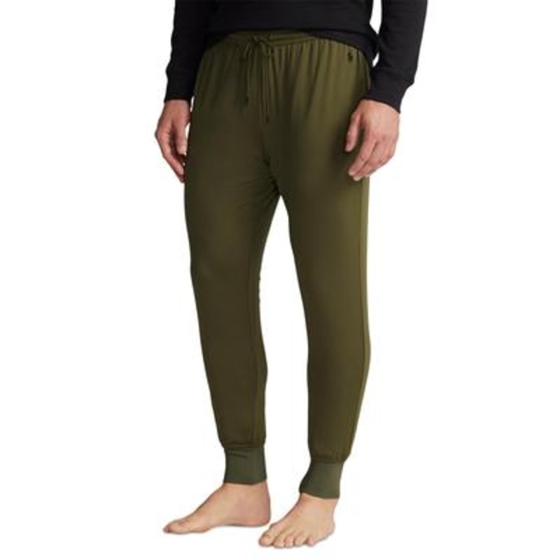 Ralph Lauren Men's Drawstring Sleep Joggers Defender Green Size L
