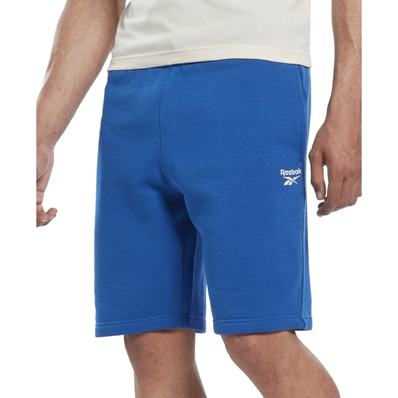 Reebok Men's Identity Logoprint Fleece Shorts  Blue Xl