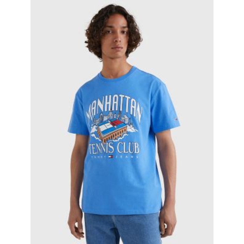 Tommy Hilfiger Tommy Jeans Tennis Club Tshirt  Blue Navy Xxl