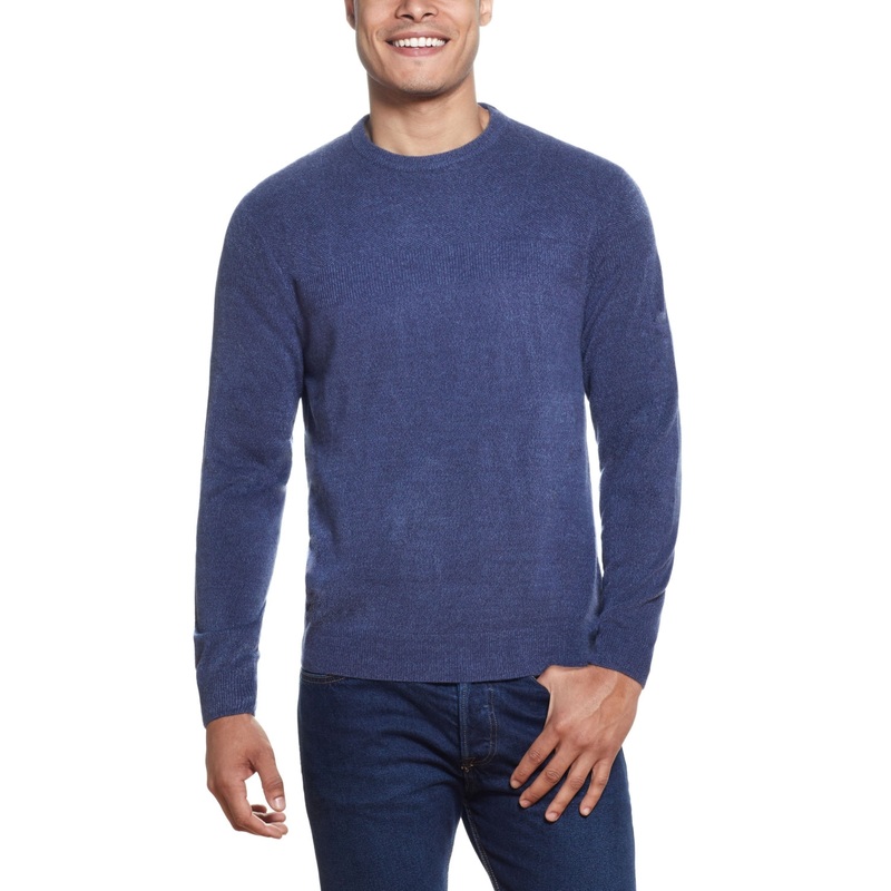 Weatherproof Vintage Men's Soft Touch Stripe Crew Neck Sweater  Xl