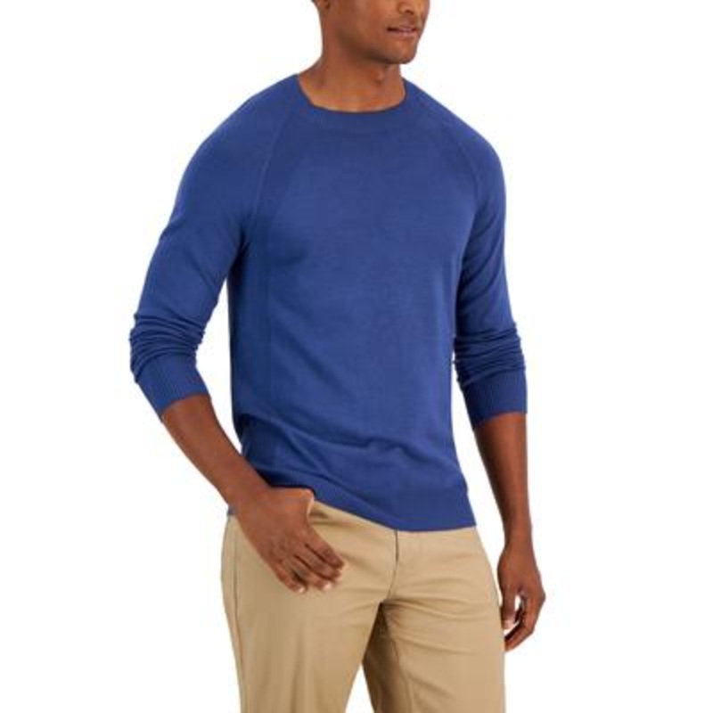 Alfani Men's Dark Blue Crewneck Sweater Large