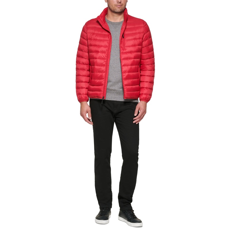 Club Room Men's Down Packable Puffer Jacket Small Red