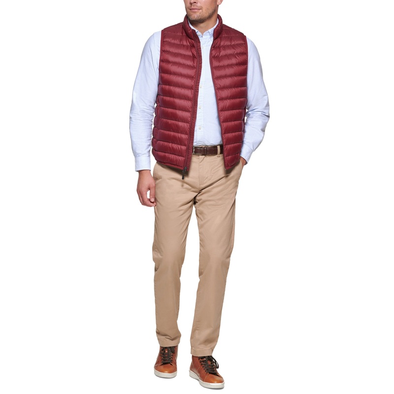 Club Room Men's Down Vest Port Purple SMALL