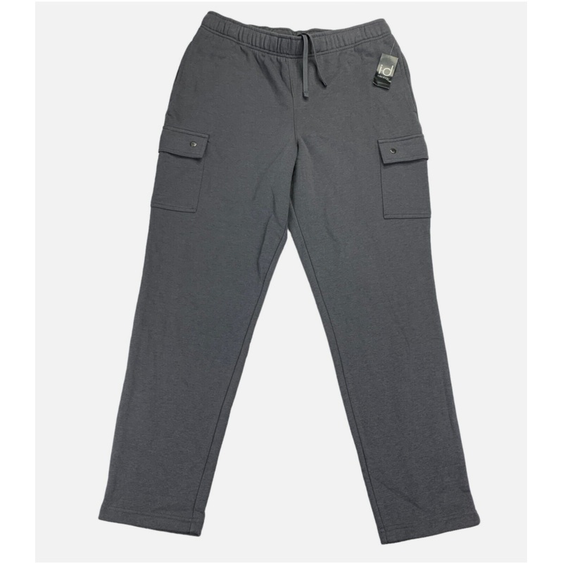 Id Ideology Men's Cargo Jogger Sweatpants  Deep Charcoal Medium