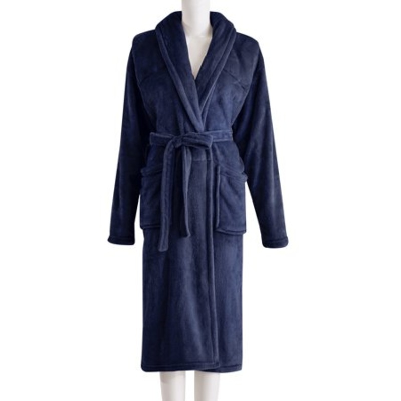 Sutton Home Fashion Women's Altavida 5 Lbs Weighted Robe Large / Xl Blue Navy