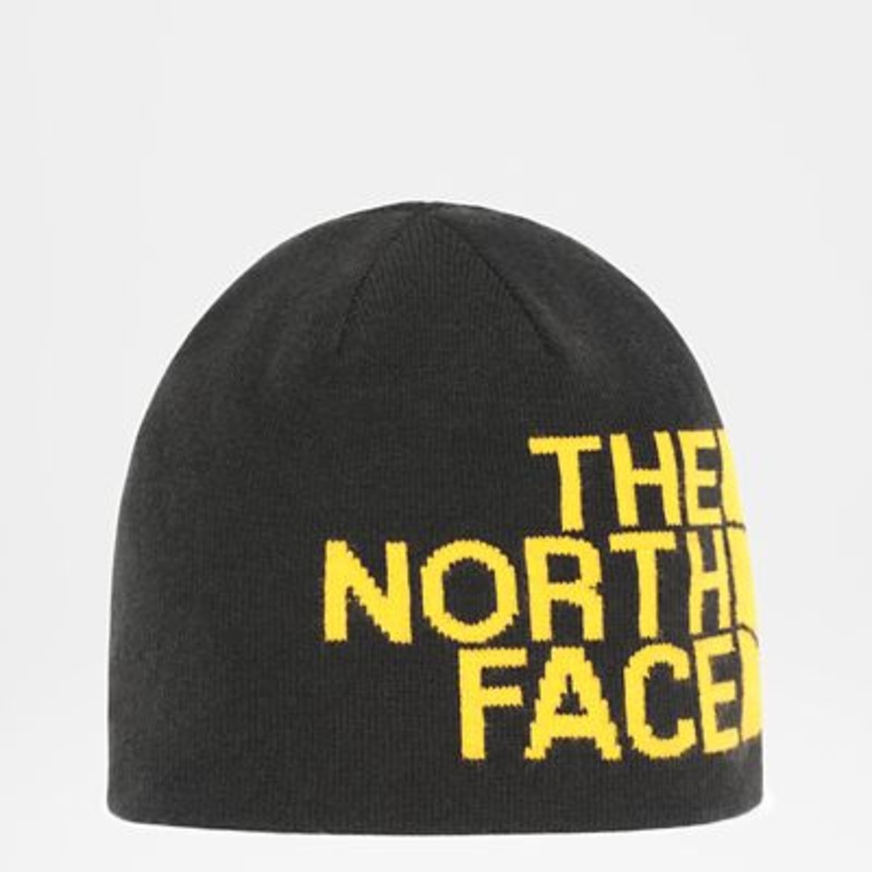 The North Face Reversible Banner Beanie  Tnf Black/Summit Gold Osfa