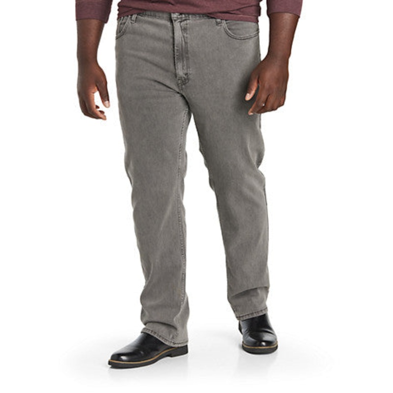 Levi's 559 Relaxed fit Straight leg Jeans Thrifted Grey  Big & Tall Gray 58 X 30