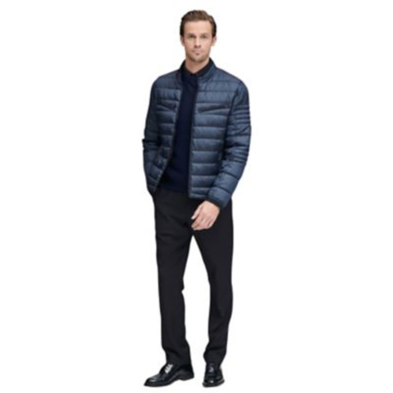 Marc New York Men's Grymes Packable Racer Jacket Blue Size Large
