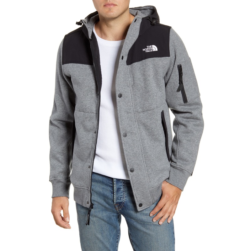 The North Face Men's Highrail Fleece Jacket  Gray Medium