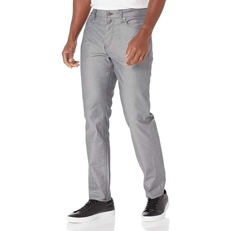 Tommy Hilfiger Big & Tall Th Temp 5 Pocket Pant Grey 42 X 34