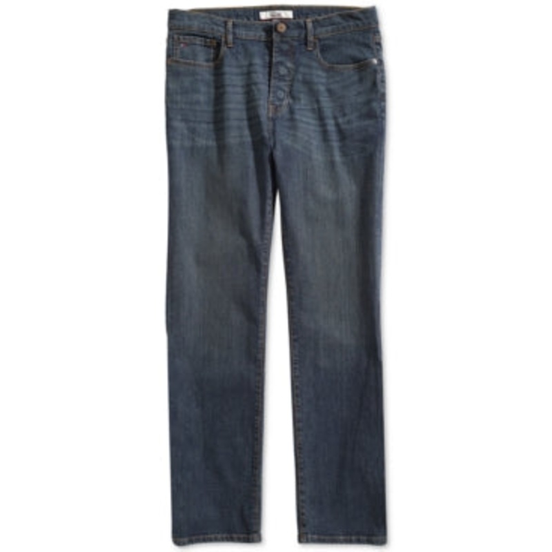 Tommy Hilfiger Men's Adaptive Relaxed Oscar Jeans Dark Wash 33 Reg