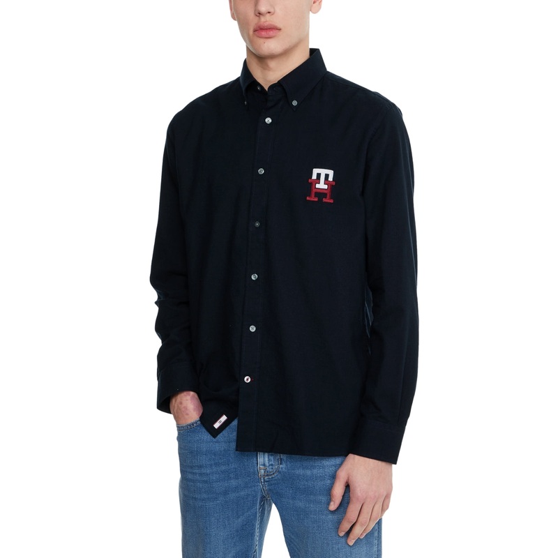 Tommy Hilfiger Mens Monogram Shirt Navy Large