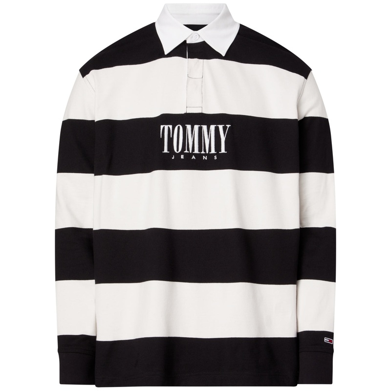 Tommy Jeans Men's White Rugby Polo Medium