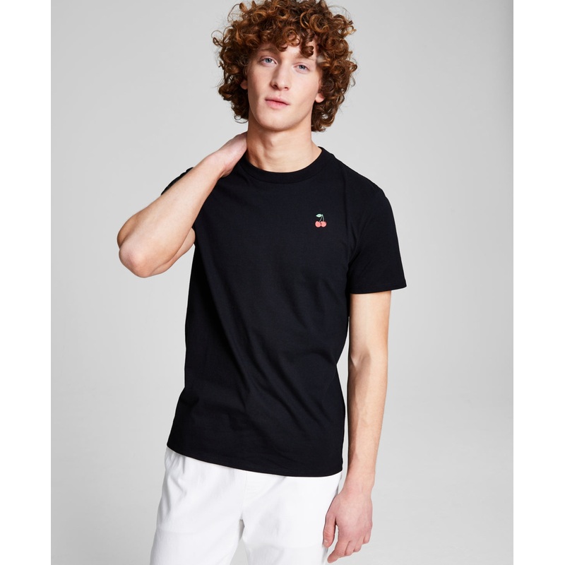 And Now This Mens Cherry Graphic T shirt Black XL