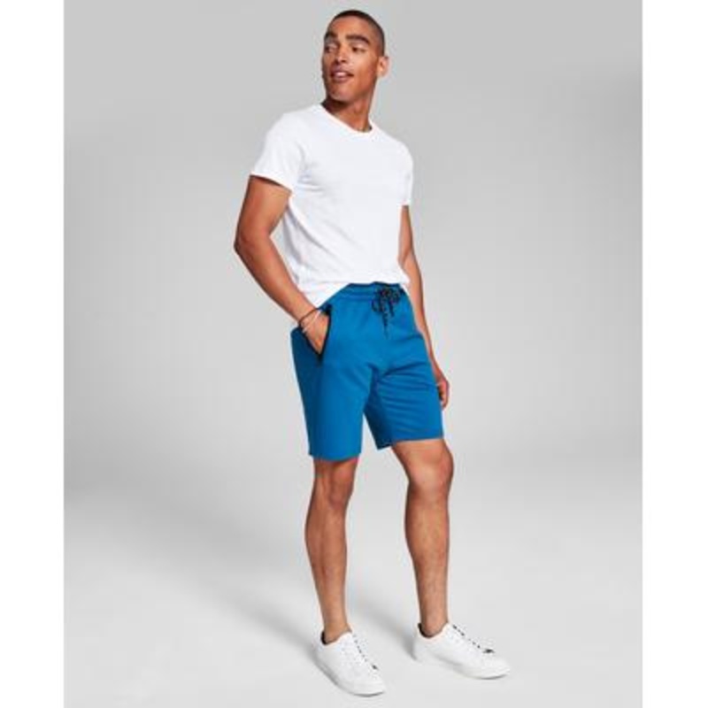 And Now This Mens Classic fit French Terry Shorts Blue Medium