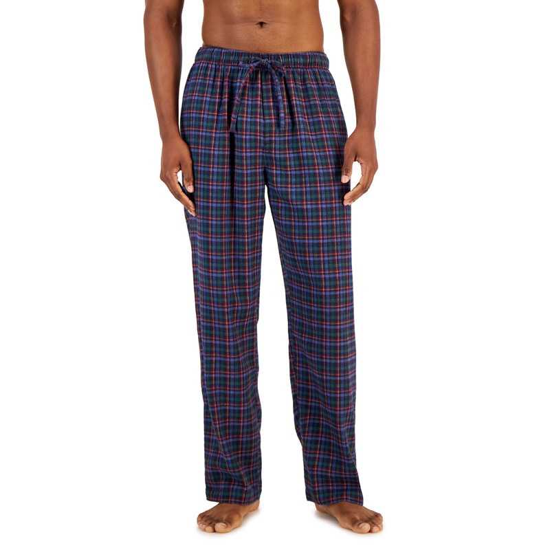 Club Room Men's Flannel Pajama Pants  Navy Green Red Small