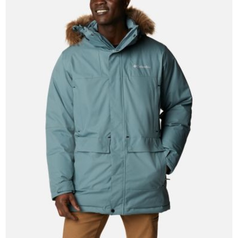 Columbia Men's Winter Rebellion Ii Down Parka Jacket  Metal Green Xl