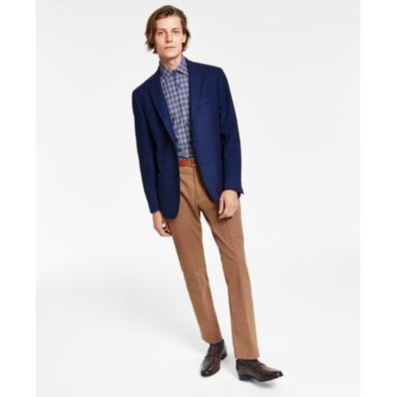 Lauren Ralph Lauren Men's Classic fit Herringbone Sport Coat  Navy  42 Short