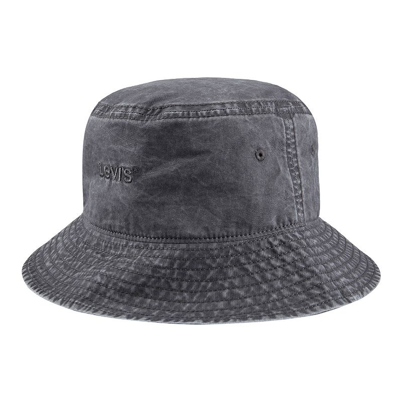 Levi's Men's Bucket Hat Charcoal Dark Gray Large / XL