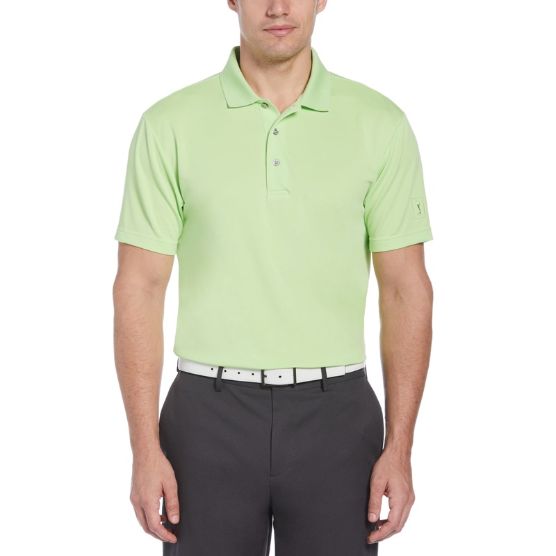 Pga Tour Mens Airflux Golf Polo Shirt Green 2XL