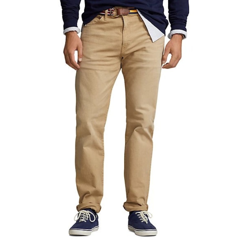 Polo Ralph Lauren Varick Straight-Leg Stretch Jeans 48 x 30 Khaki