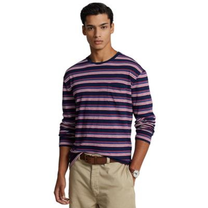 Ralph Lauren Polo Men's long sleeve Jersey T shirt Navy XL
